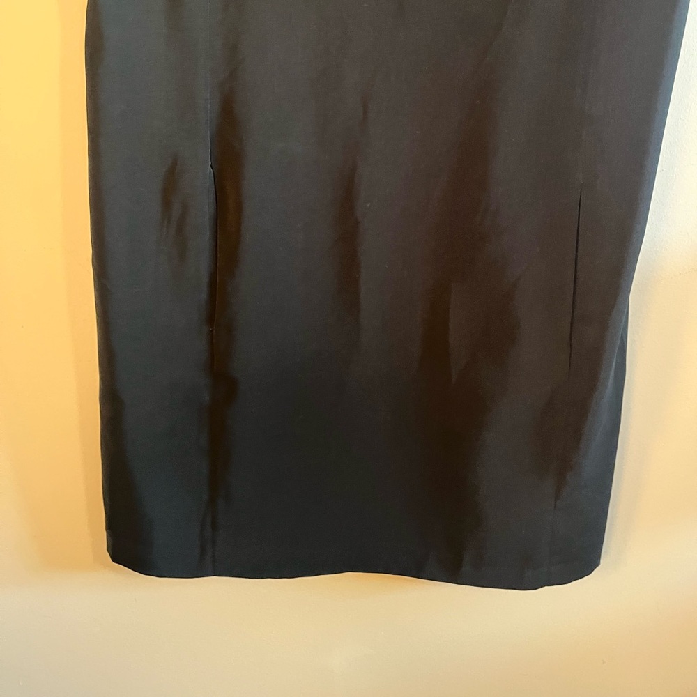 Zara Basic Black Cap Sleeve Embellished Blouson D… - image 4